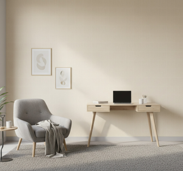Office wallpaper in translucent bone color - TenStickers