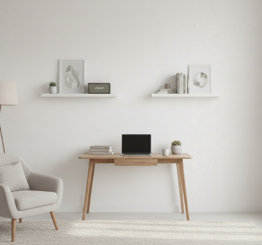 Office wallpaper white translucent design - TenStickers