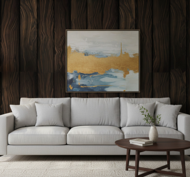 Wood effect wallpaper dark sheet pattern - TenStickers