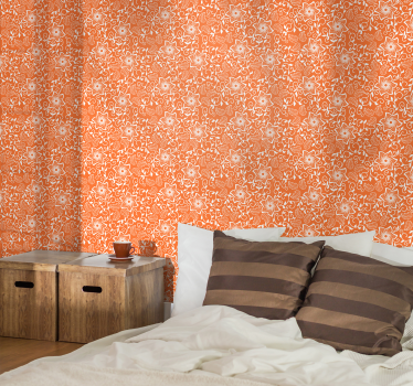 Paisley Flowers Bedroom Wallpaper - TenStickers
