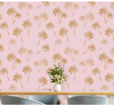 Palm Silhouette tree wallpaper - TenStickers