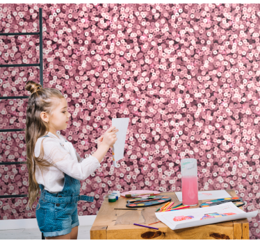 Pink sparkle contemporary wallpaper - TenStickers