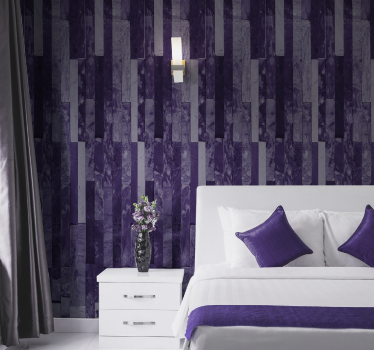 Purple brick texture effect wallpaper - TenStickers