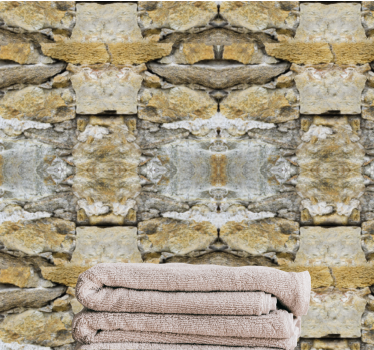 Realistic image stone effect wallpaper - TenStickers