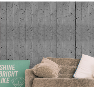 Rustic Plank Texture stone effect wallpaper - TenStickers
