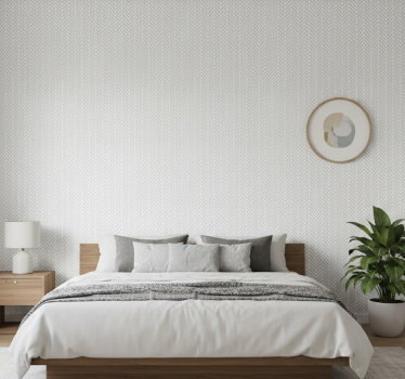 Scandinavian wallpaper grey abstract zigzag lines - TenStickers