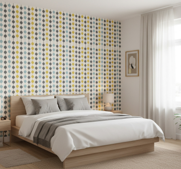 Scandinavian wallpaper hanging colorful circles - TenStickers