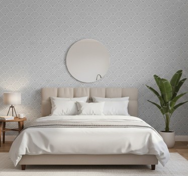 Scandinavian wallpaper light grey zig zag lines - TenStickers