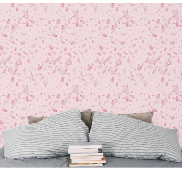 Seamless sakura petals falling cherry  nature wallpaper - TenStickers