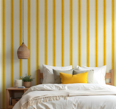 Shapes wallpaper vertical yellow lines - TenStickers