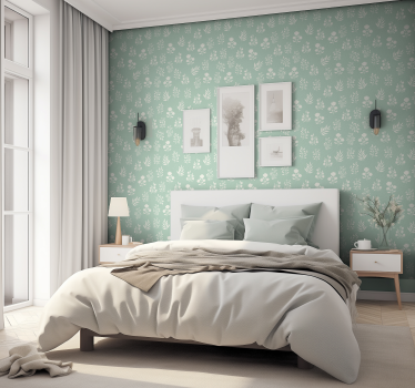 small flowers pattern Wedding wallpaper - TenStickers