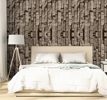Stone Effect Textured Wallpaper - TenStickers