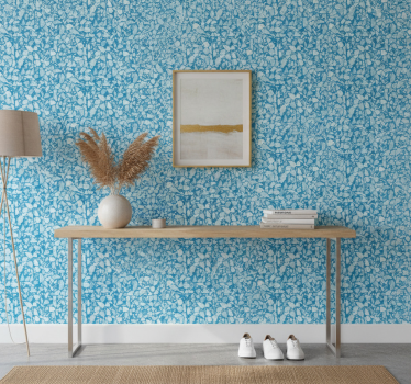Stone effect wallpaper chill azure mosaic - TenStickers
