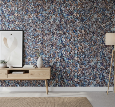 Stone effect wallpaper colorful stones design - TenStickers