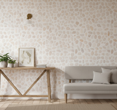 Stone effect wallpaper light stone design - TenStickers
