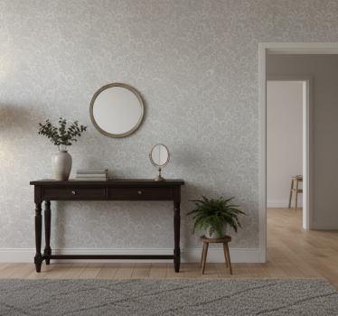 Stone effect wallpaper swirling elegance - TenStickers