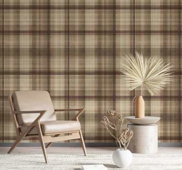 Textile effect square wallpaper - TenStickers