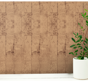 Textured Timber wood effect wallpaper - TenStickers