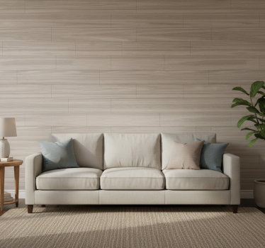 Wood effect wallpaper in light tones pattern - TenStickers