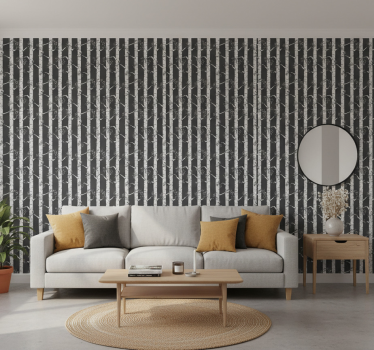 Tree wallpaper bright scandinavian style trees - TenStickers