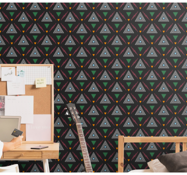 Triangle wallpaper triad harmony - TenStickers