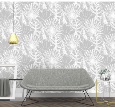 Tropical Foliage Motif leaf wallpaper - TenStickers