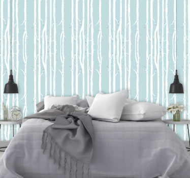 Winter Trees palm tree wallpaper - TenStickers