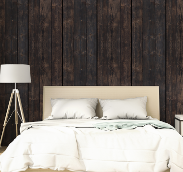 Wooden Dream Pattern Wallpaper - TenStickers