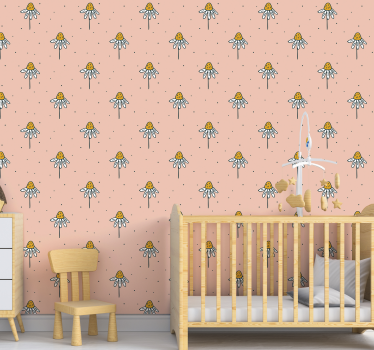 Yellow petal flowers Nature Wallpaper - TenStickers